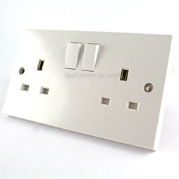 GSM Bug - Double UK Mains Socket